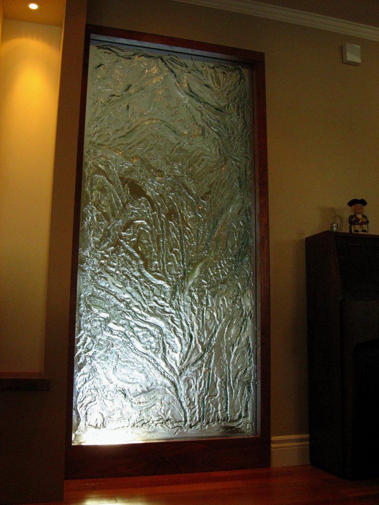 glass walls, murs de verre artiste