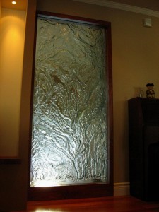 mur de verre décoratif verre fusion                           